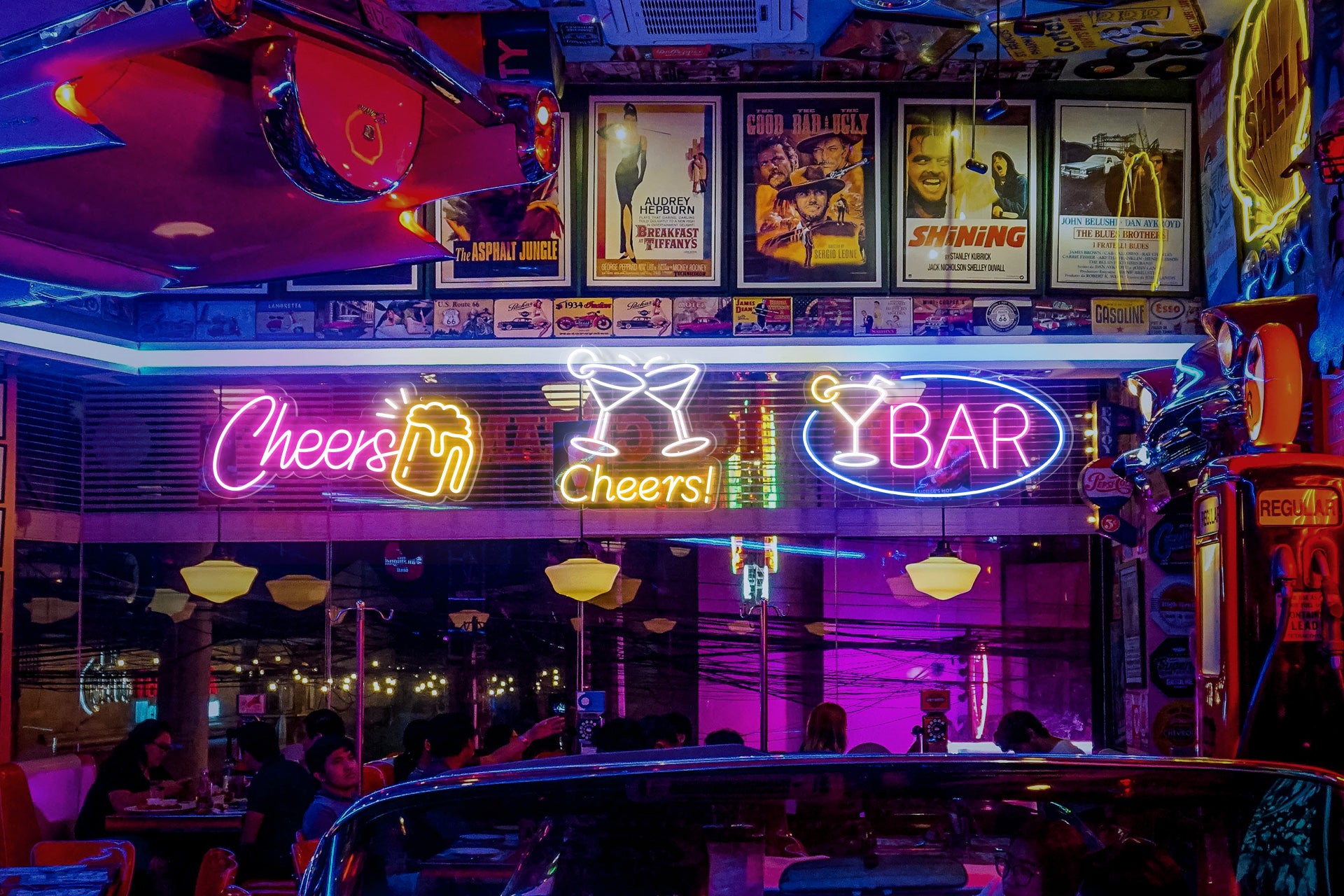 neon sign scene