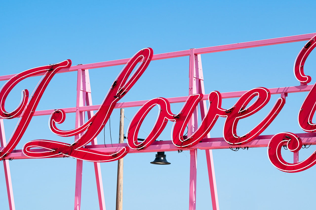 gesture neon sign