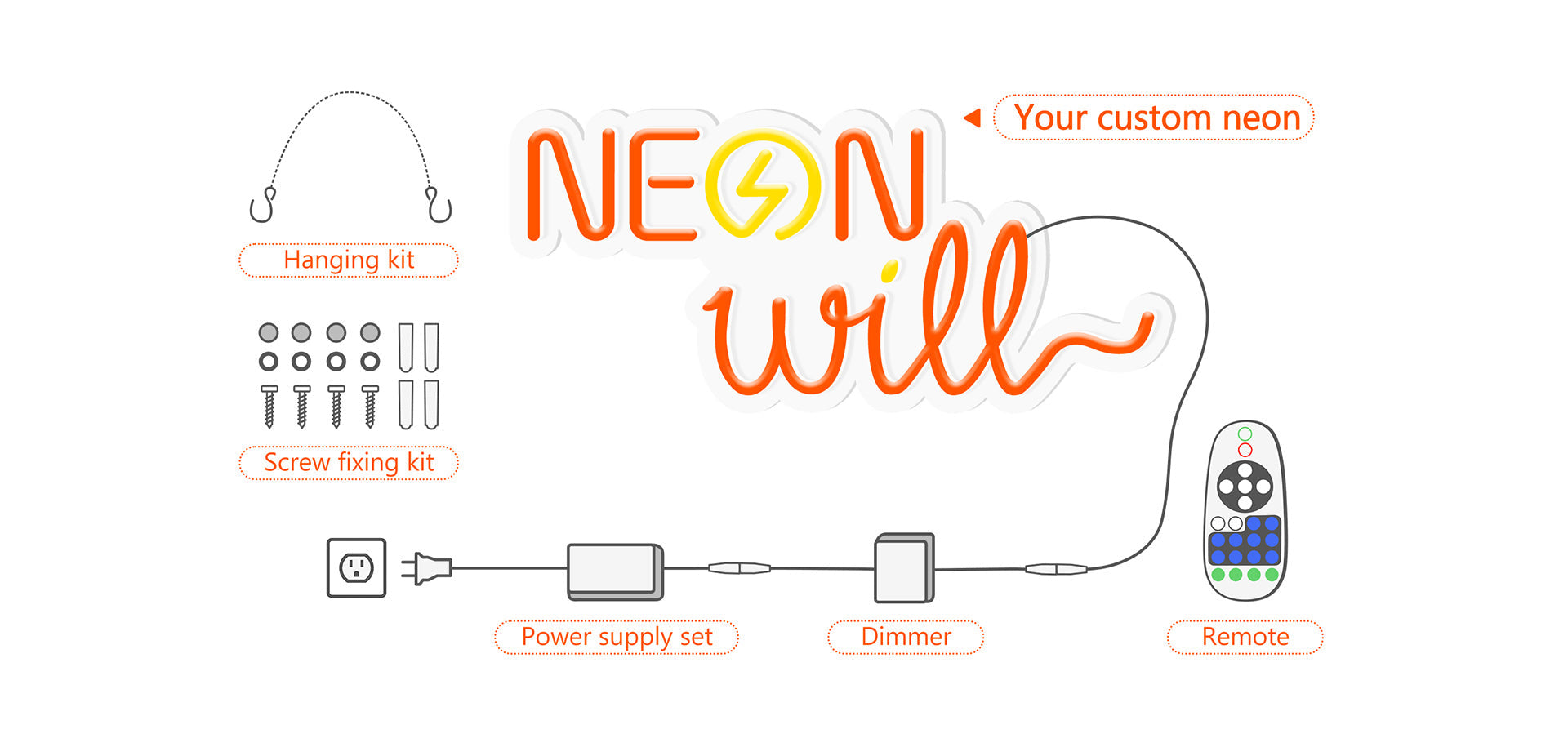 30inch wide x 27.6inch tall customized led neon sign inquiry