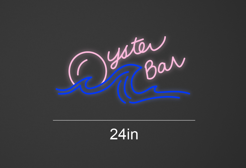 24inch wide x 13inch tall customized led neon sign inquiry