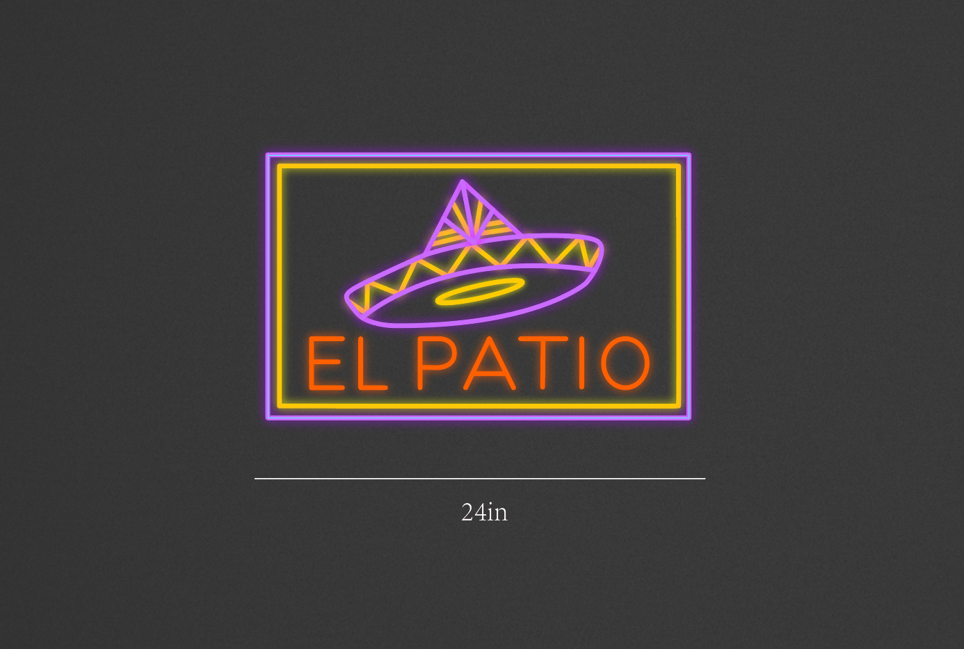 24Inch wide x 16Inch tall customized led neon sign inquiry