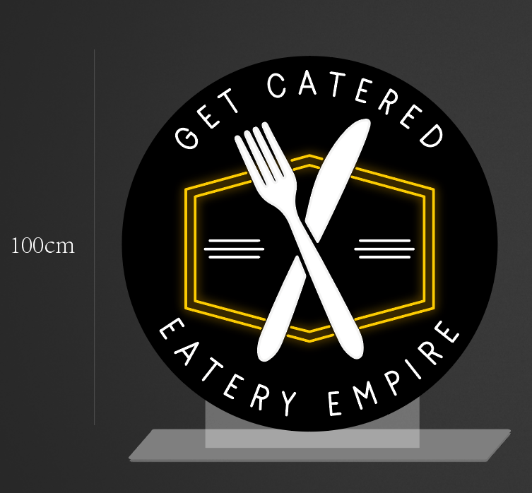 100cm x100cm with arcylic stand customized led neon sign inquiry