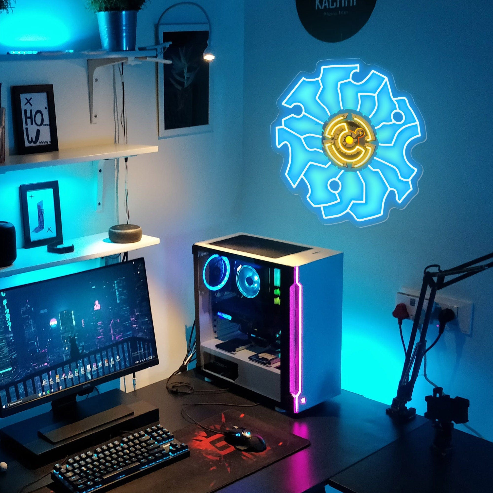 Zelda Guardian Shield LED Neon Sign for Game Room