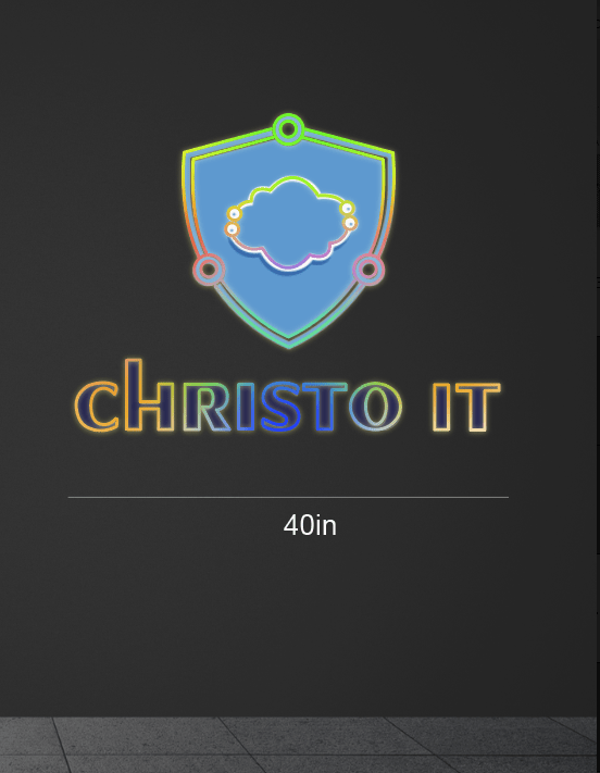 40Inch wide x 45 Inch tall customized led neon sign inquiry