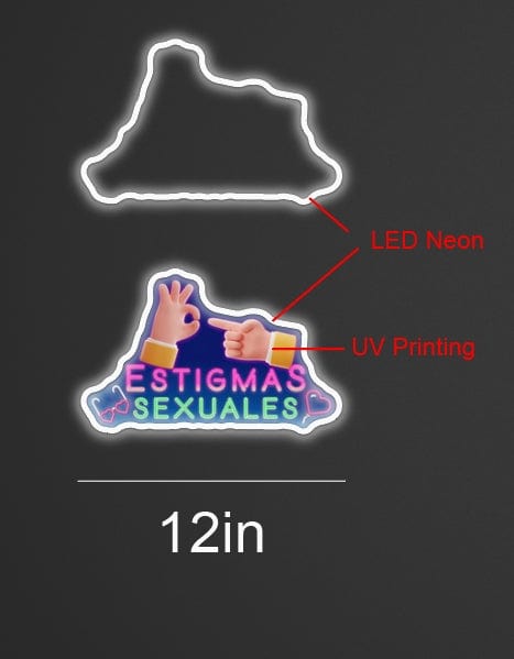 12inch wide x 8inch tall customized led neon sign inquiry