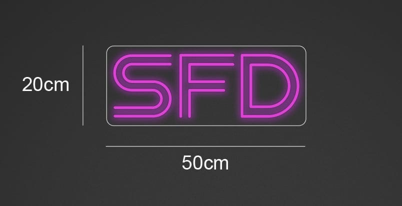 50cm wide x 20cm tall customized led neon sign inquiry