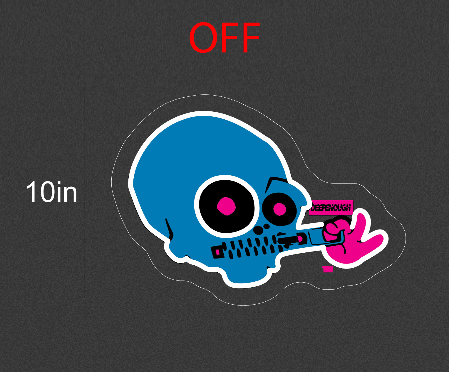 13.9inch wide x 10inch tall customized led neon sign inquiry