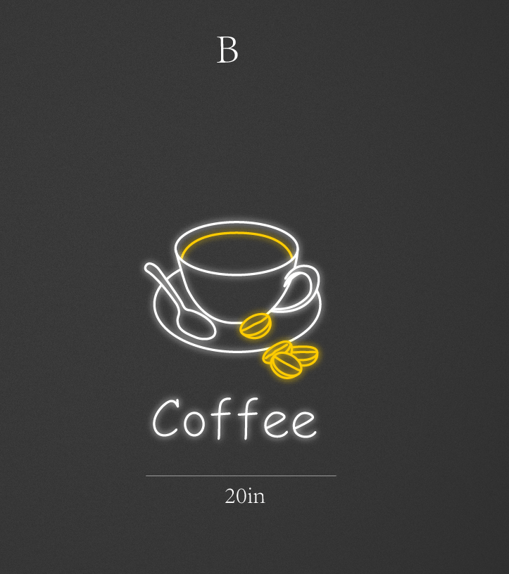 20Inch wide x 24Inch tall customized led neon sign inquiry