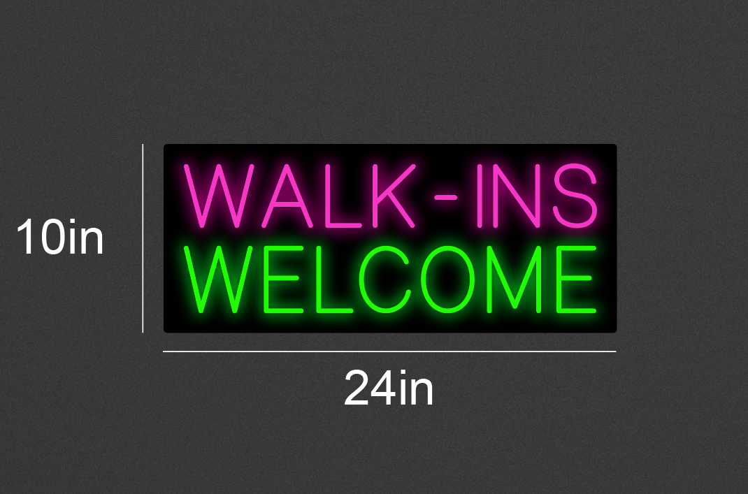 24 inch wide x 10 inch tall customized led neon sign inquiry