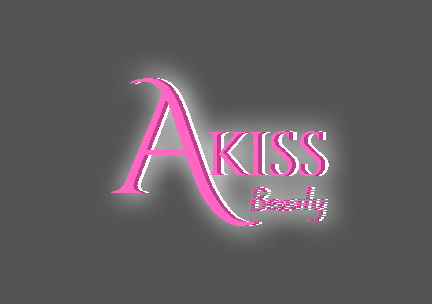 24inch wide x 16.9inch tall customized led metal words sign