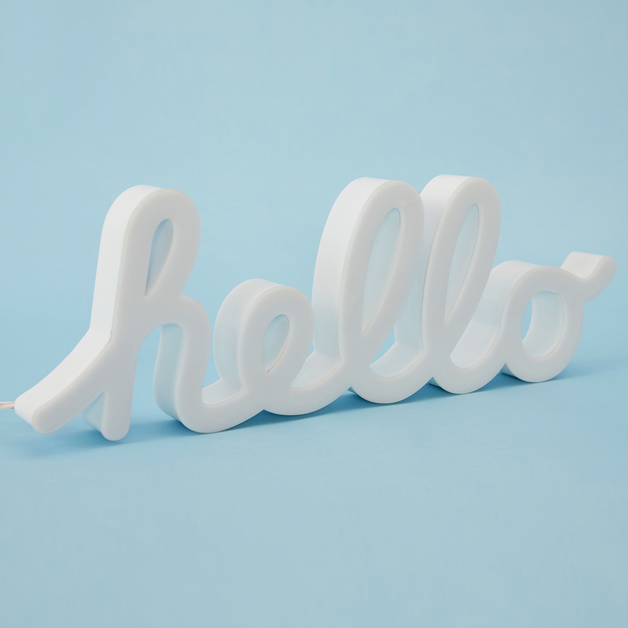 "hello" Letters FloWill LED Sign Pro