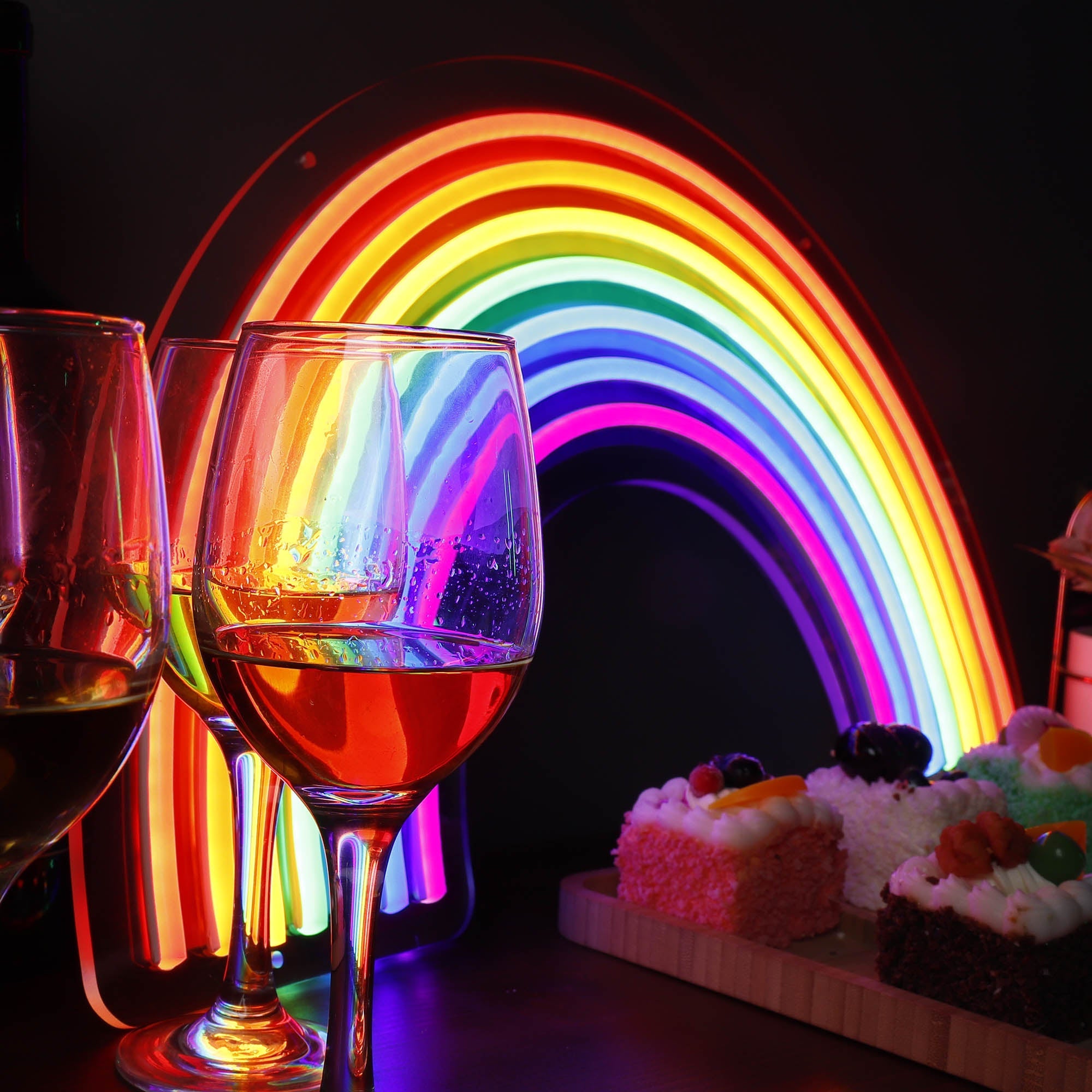 Multicolor Rainbow Neon Sign for Room