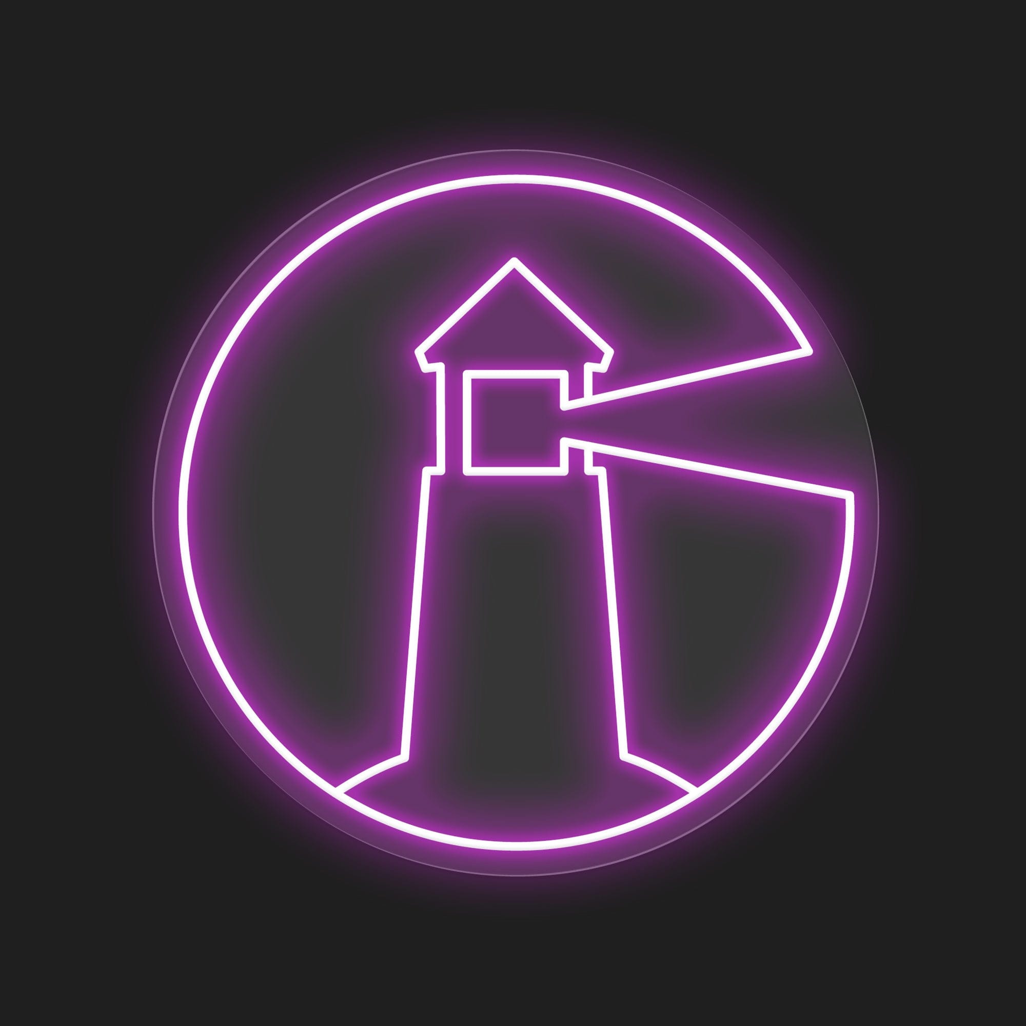 Lighthouse Shape Glow LED Neon Sign