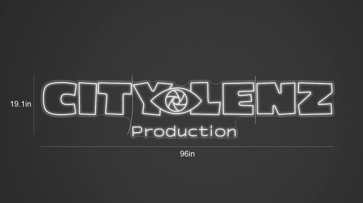 96inch wide x 20inch tall customized led neon sign inquiry