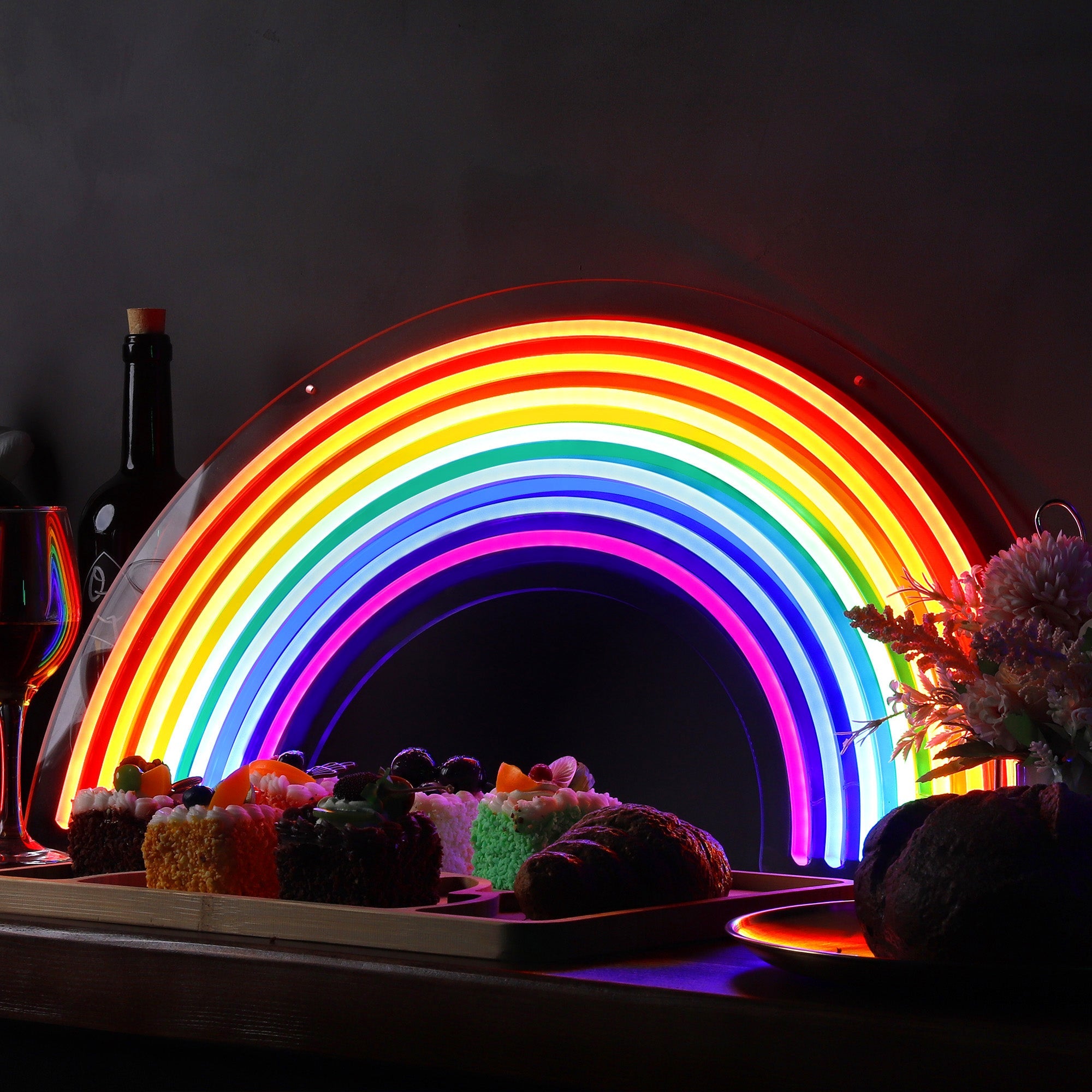 Multicolor Rainbow Neon Sign for Room