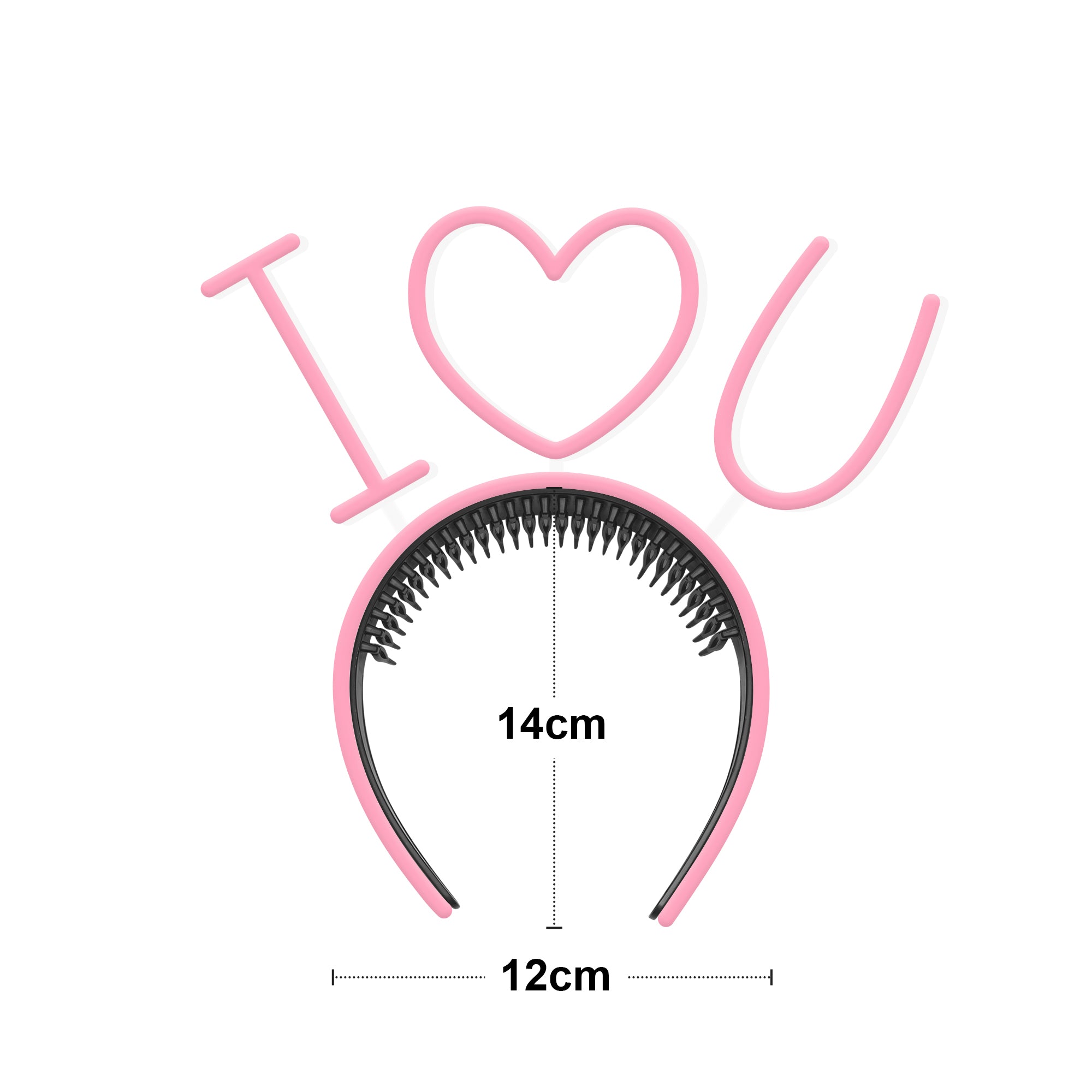 "I Heart U" Headband Neon Sign