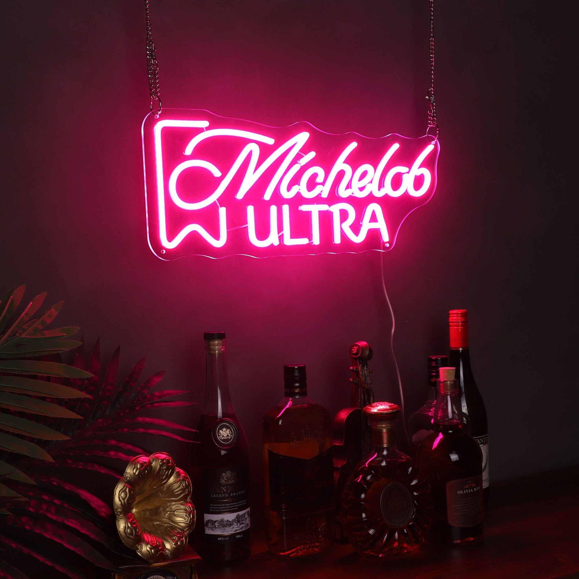 "Michelob Ultra" Words Logo Neon Sign