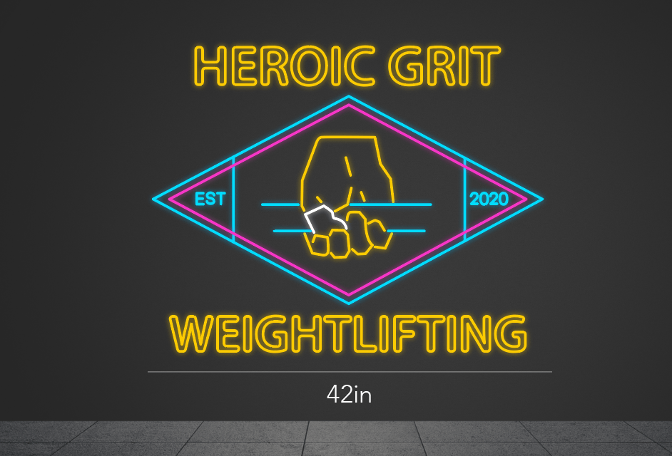 42Inch wide x 33Inch tall customized led neon sign inquiry