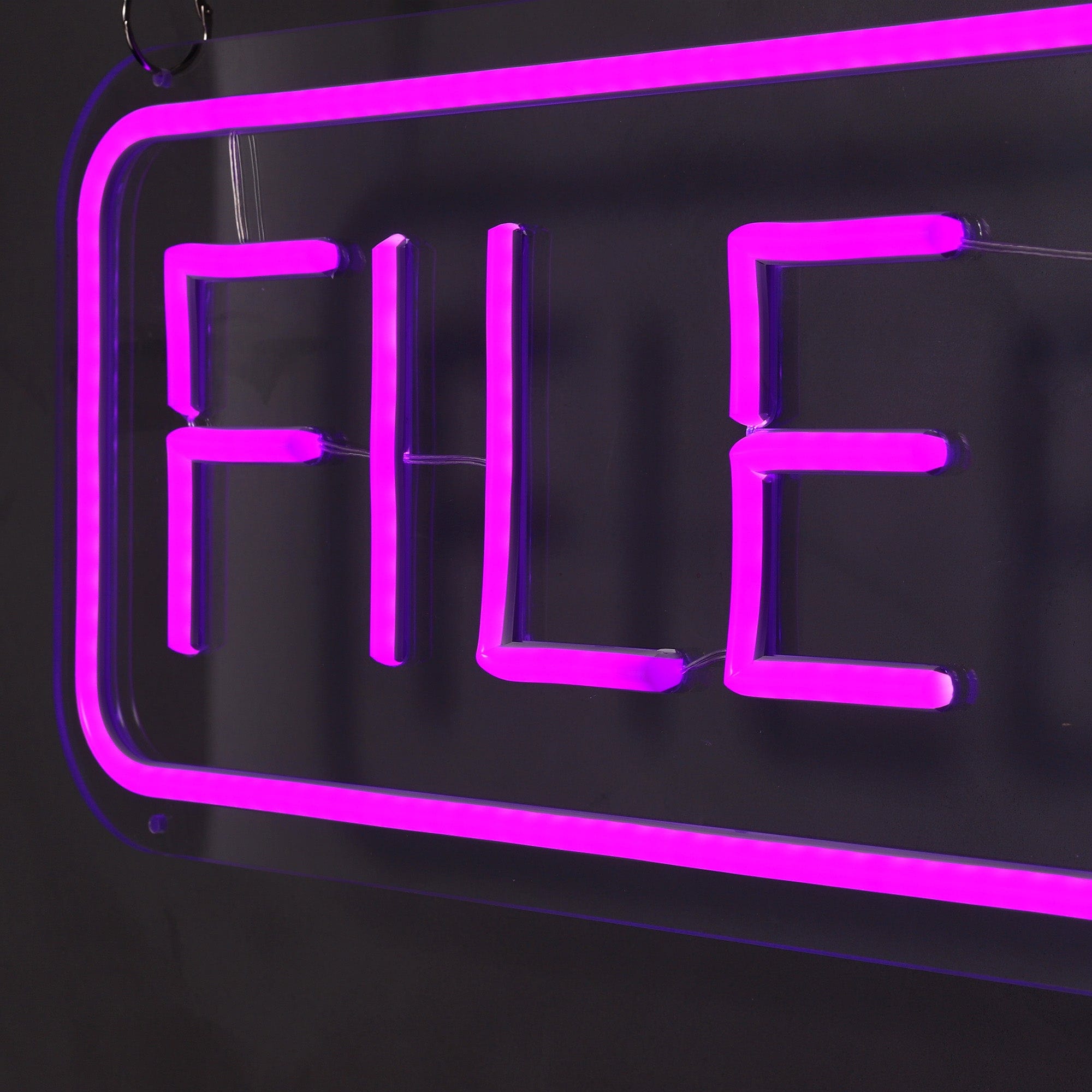 TEXT FILE A RADAR LED Neon Sign