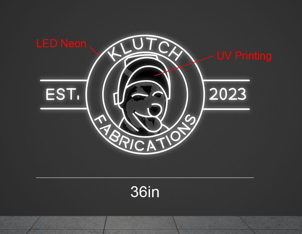 36Inch wide x 21Inch tall customized led neon sign inquiry