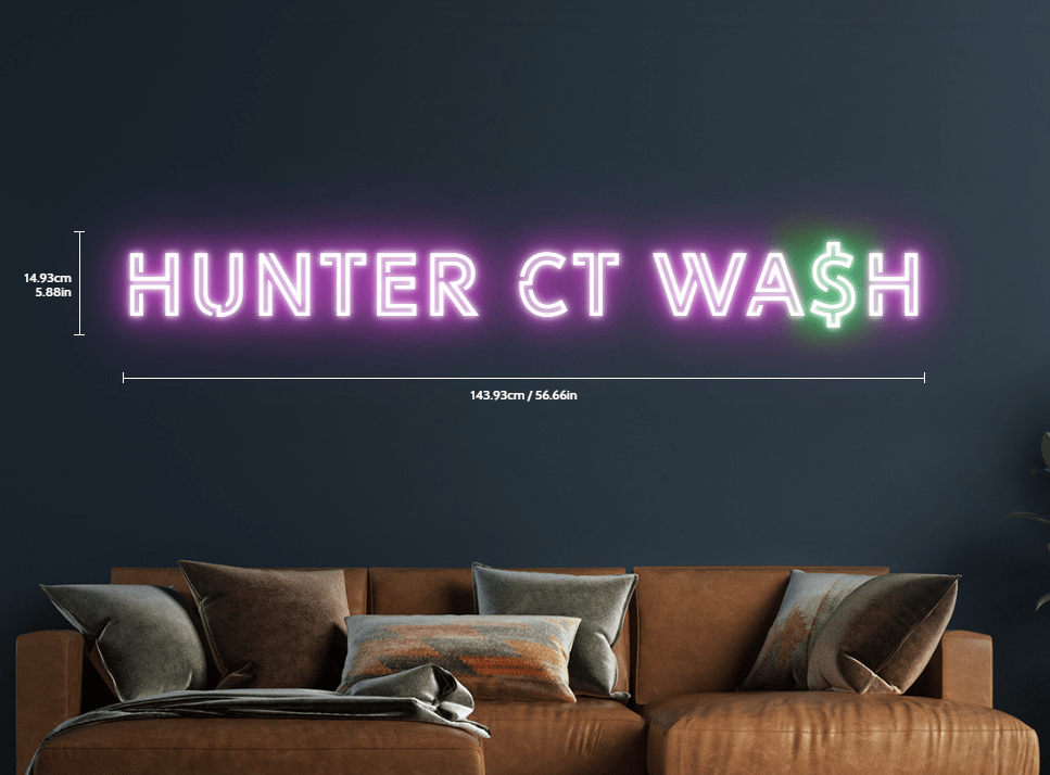 Design Your Own Sign HUNTER CT WA$H