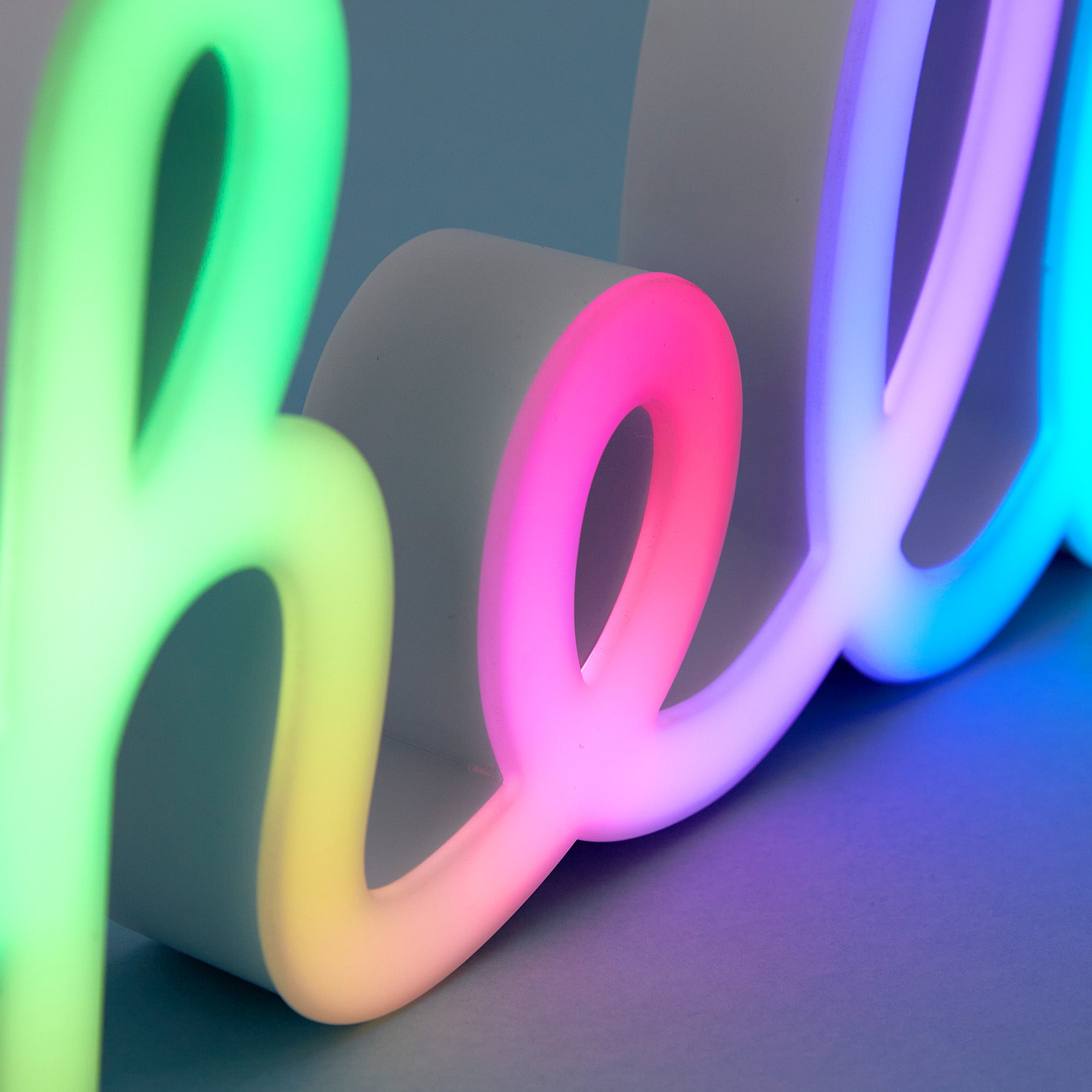 "hello" Letters FloWill LED Sign Pro