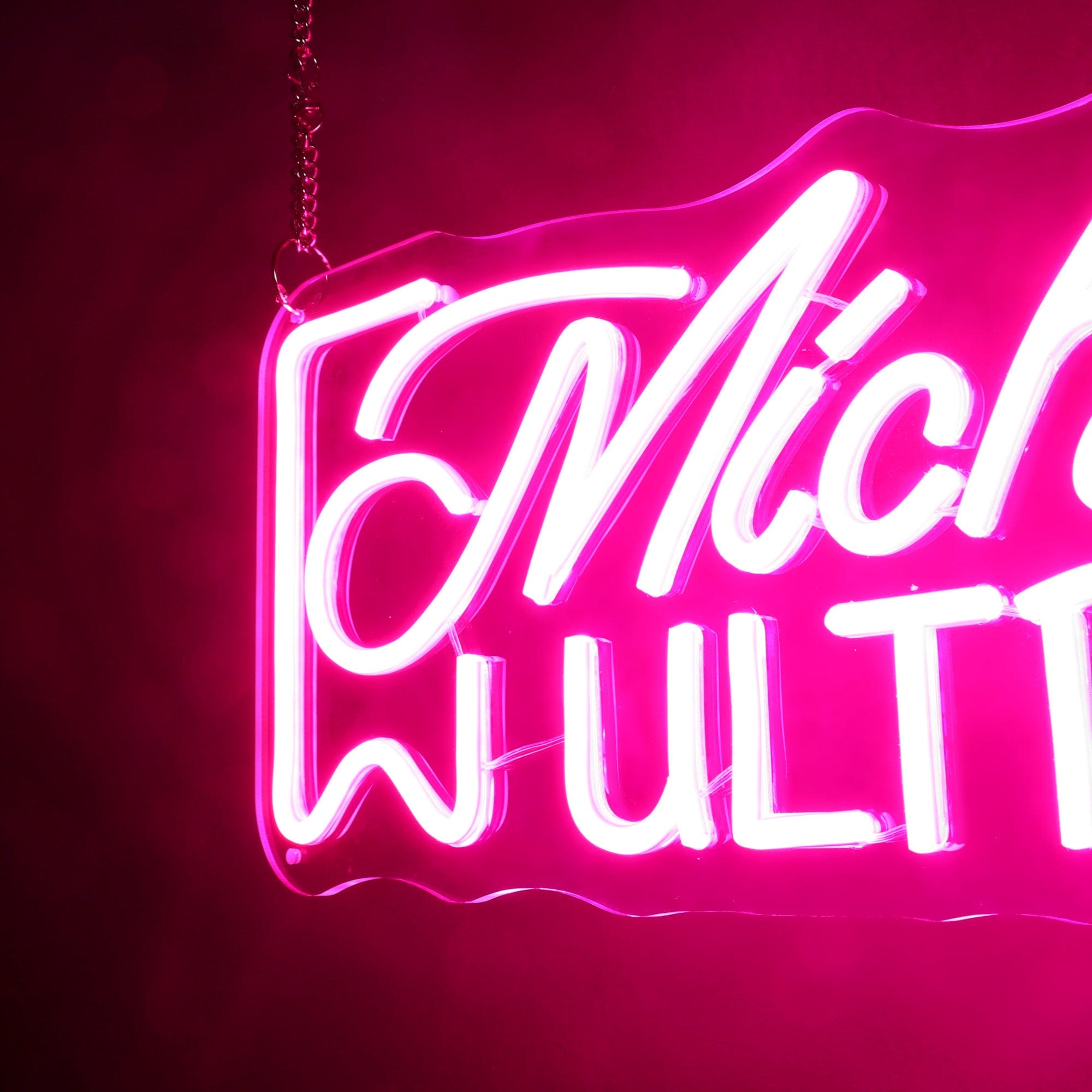 "Michelob Ultra" Words Logo Neon Sign