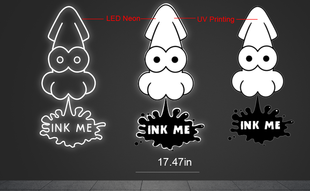 17.47Inch x 36Inch customized led neon sign inquiry