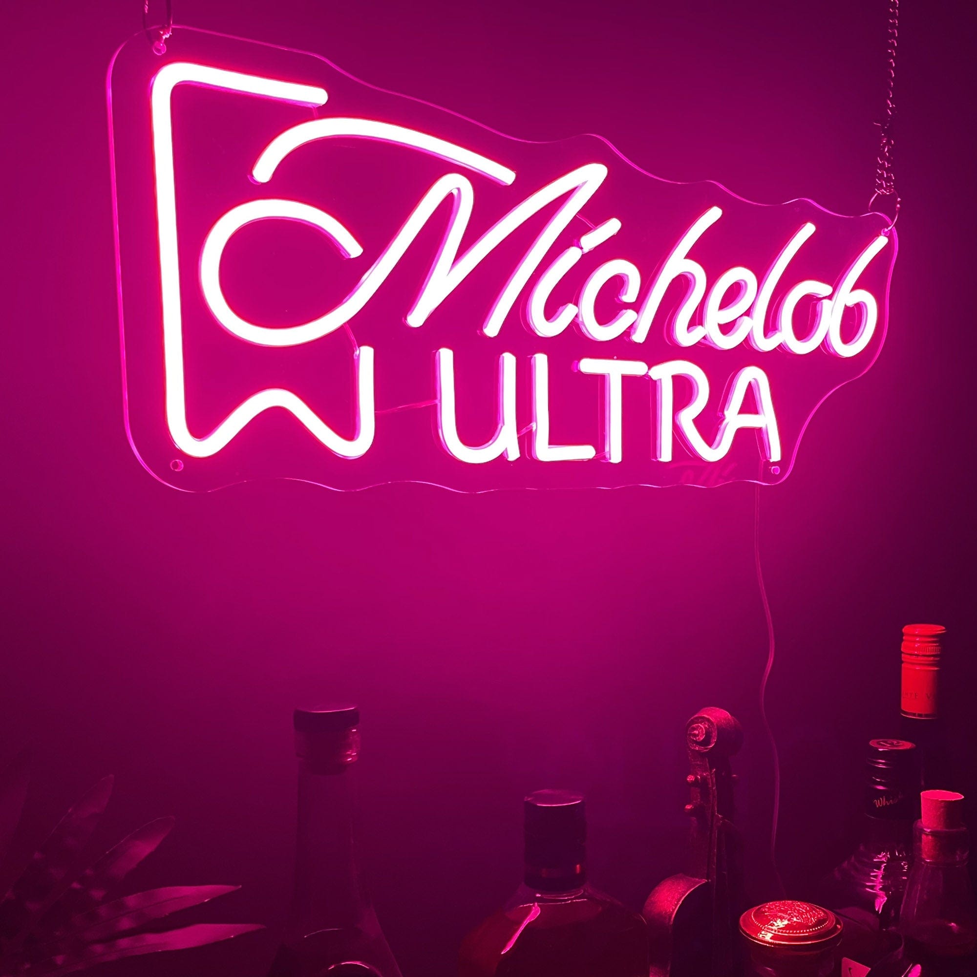 "Michelob Ultra" Words Logo Neon Sign