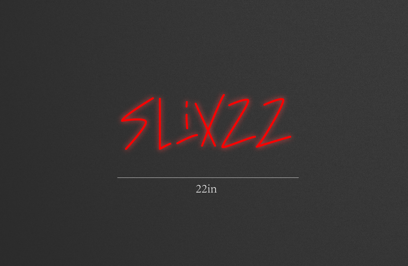 22inch wide x 8inch tall customized led neon sign inquiry