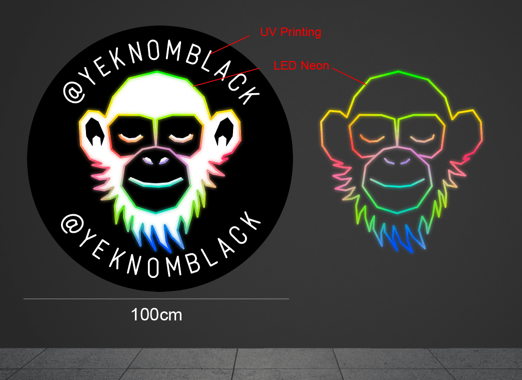 39 inch wide x 39 inch tall customized led neon sign inquiry
