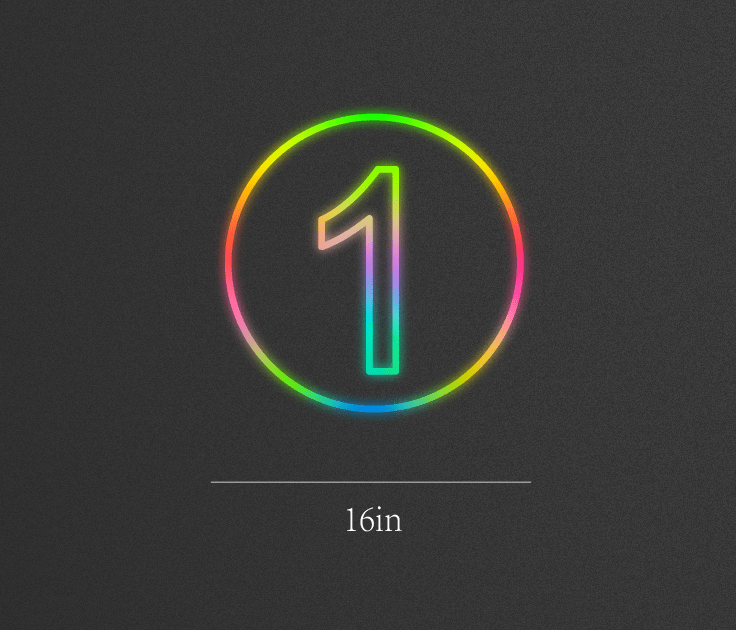 Multicolor 16Inch wide customized led neon sign inquiry Nr.1