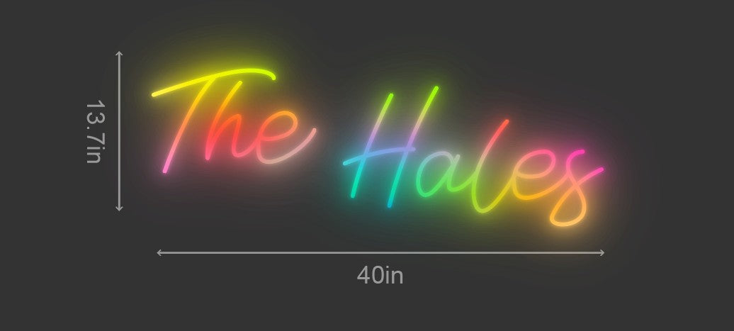 40inch wide x 13.7inch tall customized led neon sign inquiry