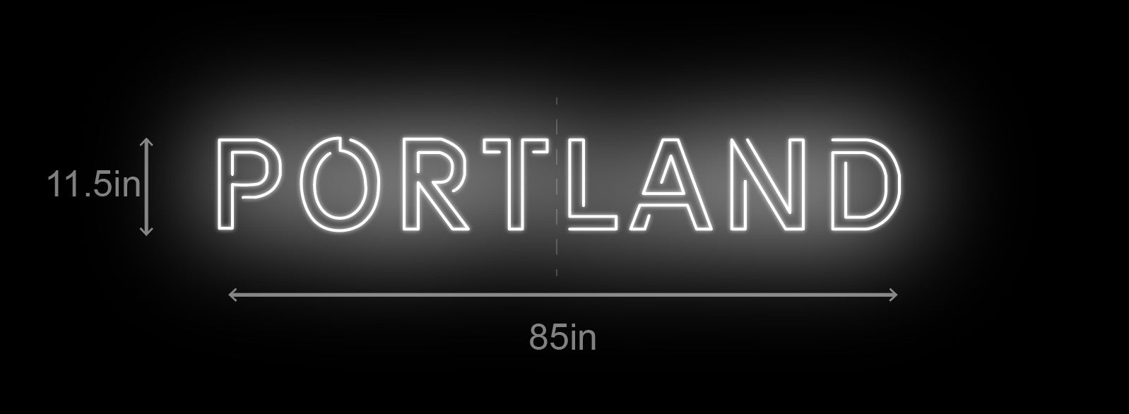 85inch wide x 11.5inch tall customized led neon sign inquiry