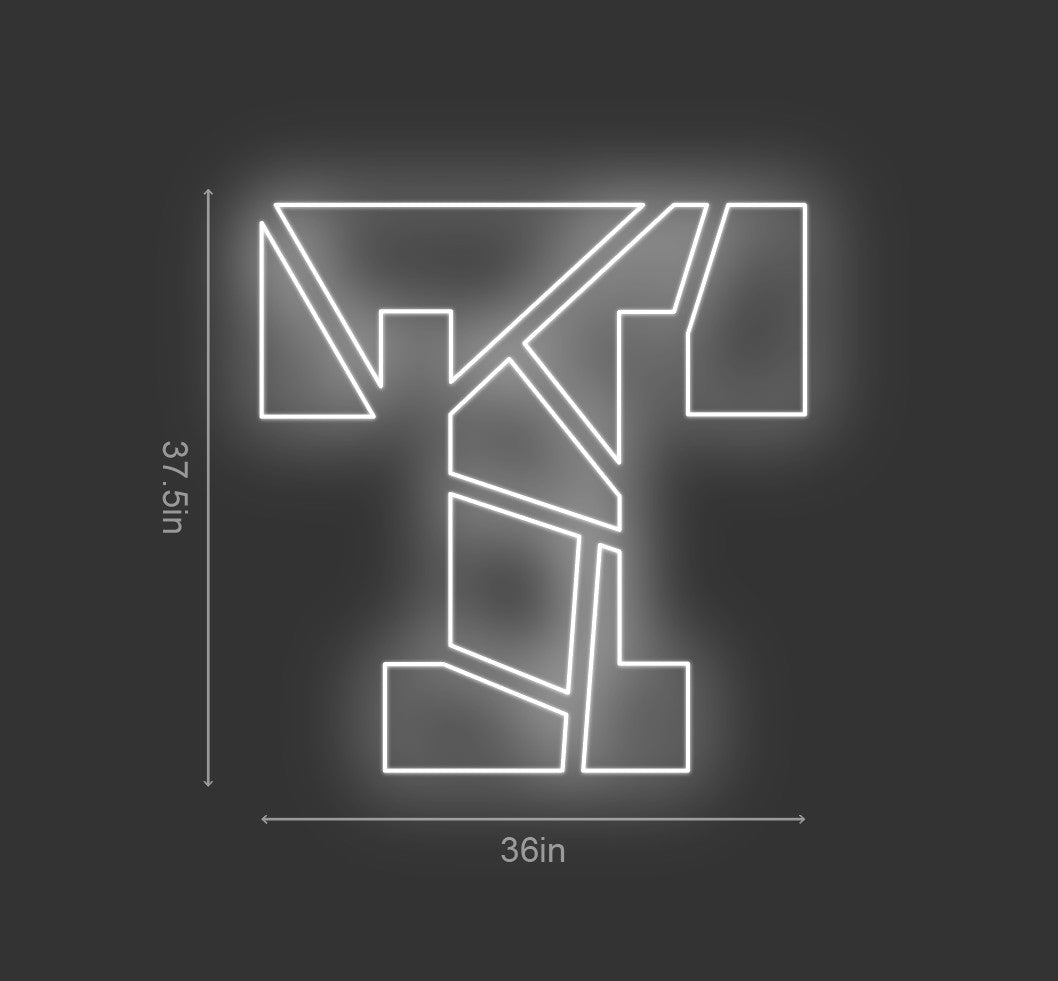 36inch wide x 37.5inch tall customized traditional neon sign inquiry