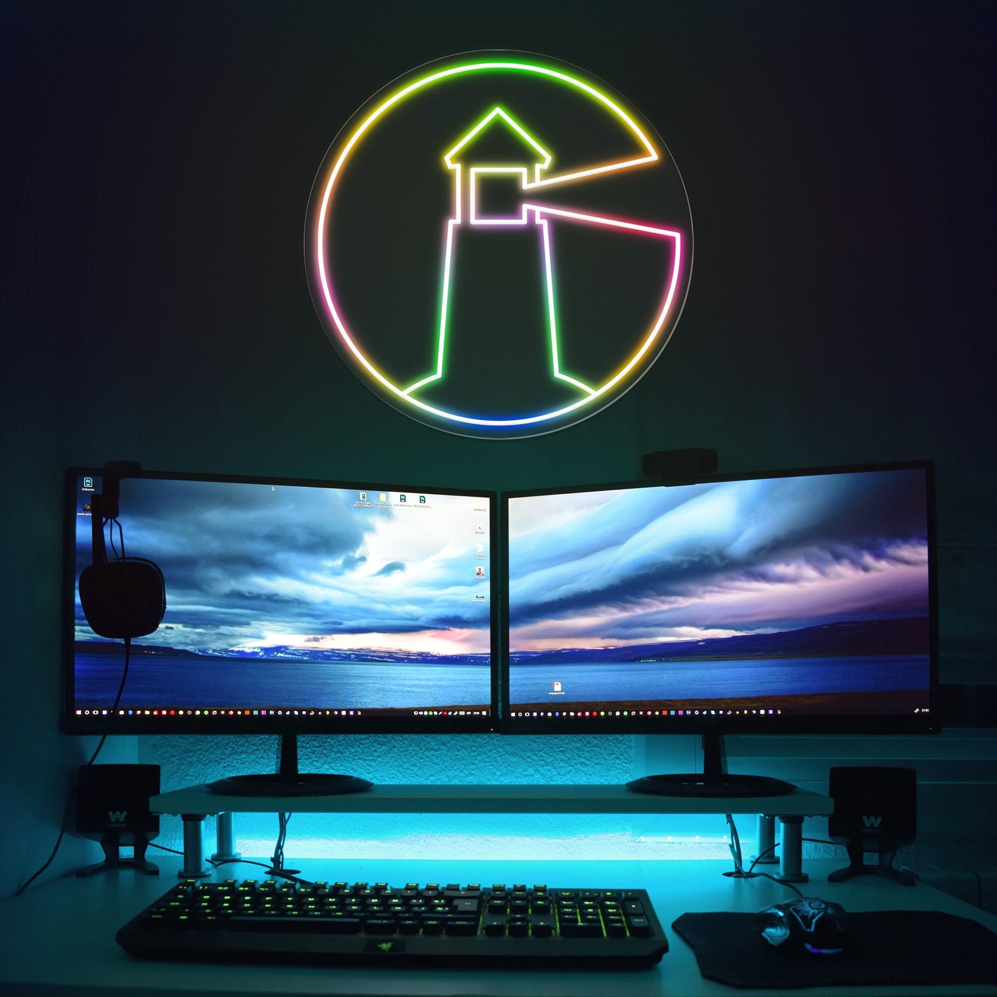 Lighthouse Shape Glow LED Neon Sign