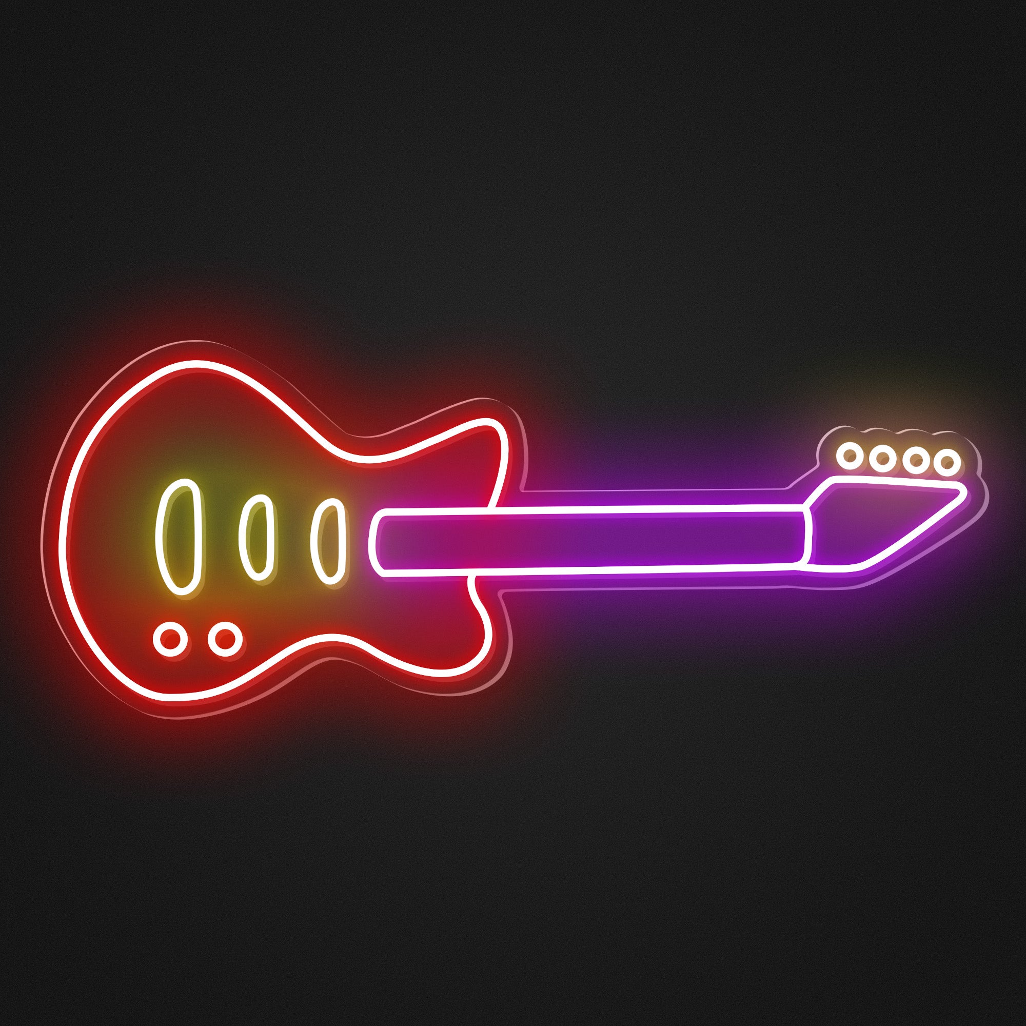 Guitar Music Neon Sign