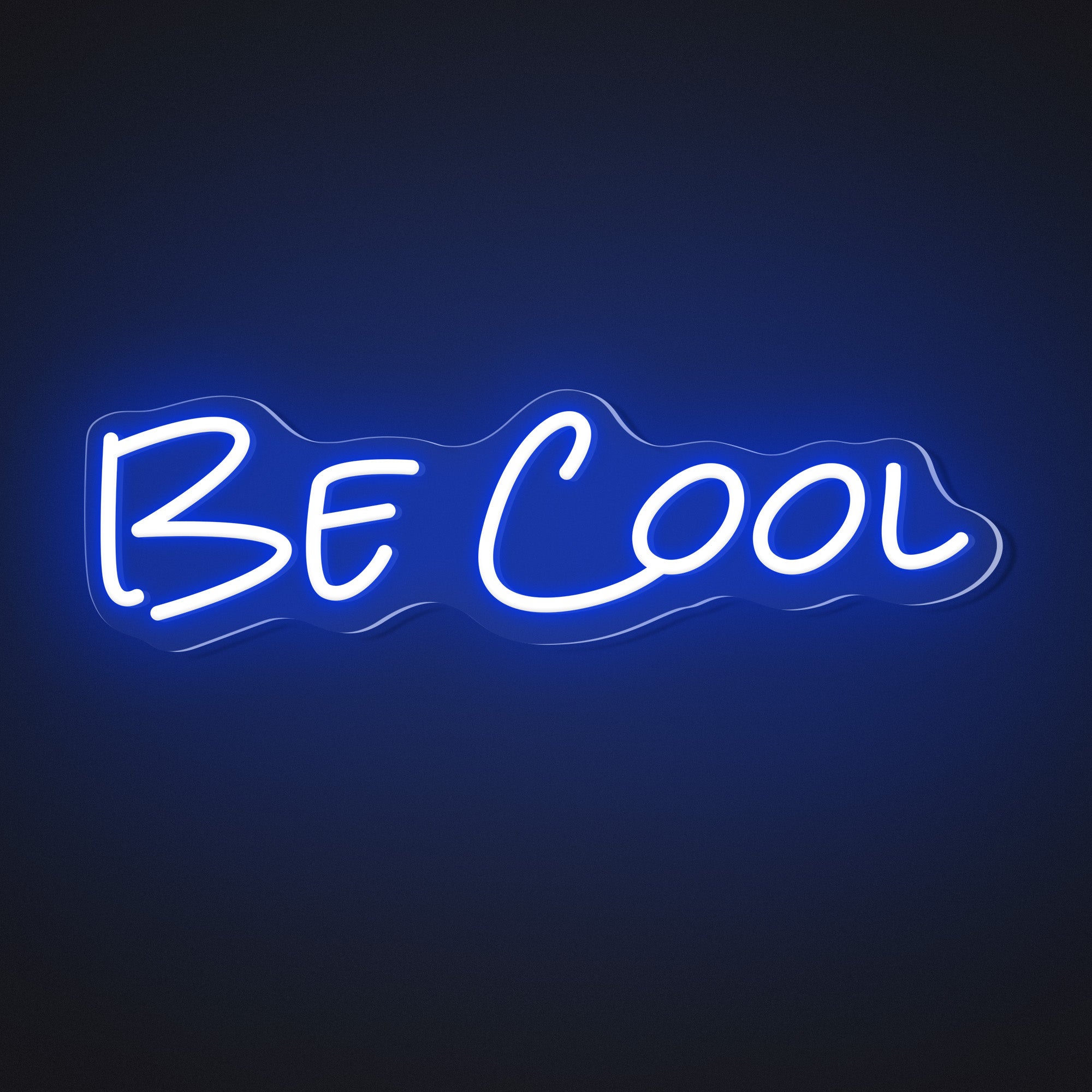 "Be Cool" Words Neon Sign