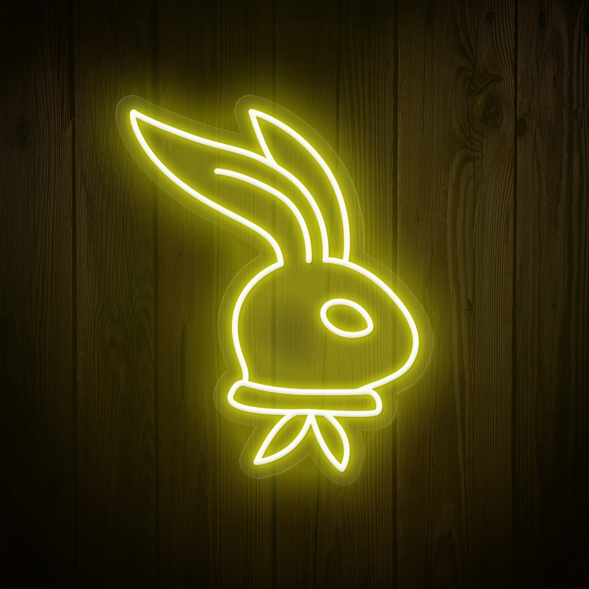 Long-Ear Bunny Easter Neon Sign