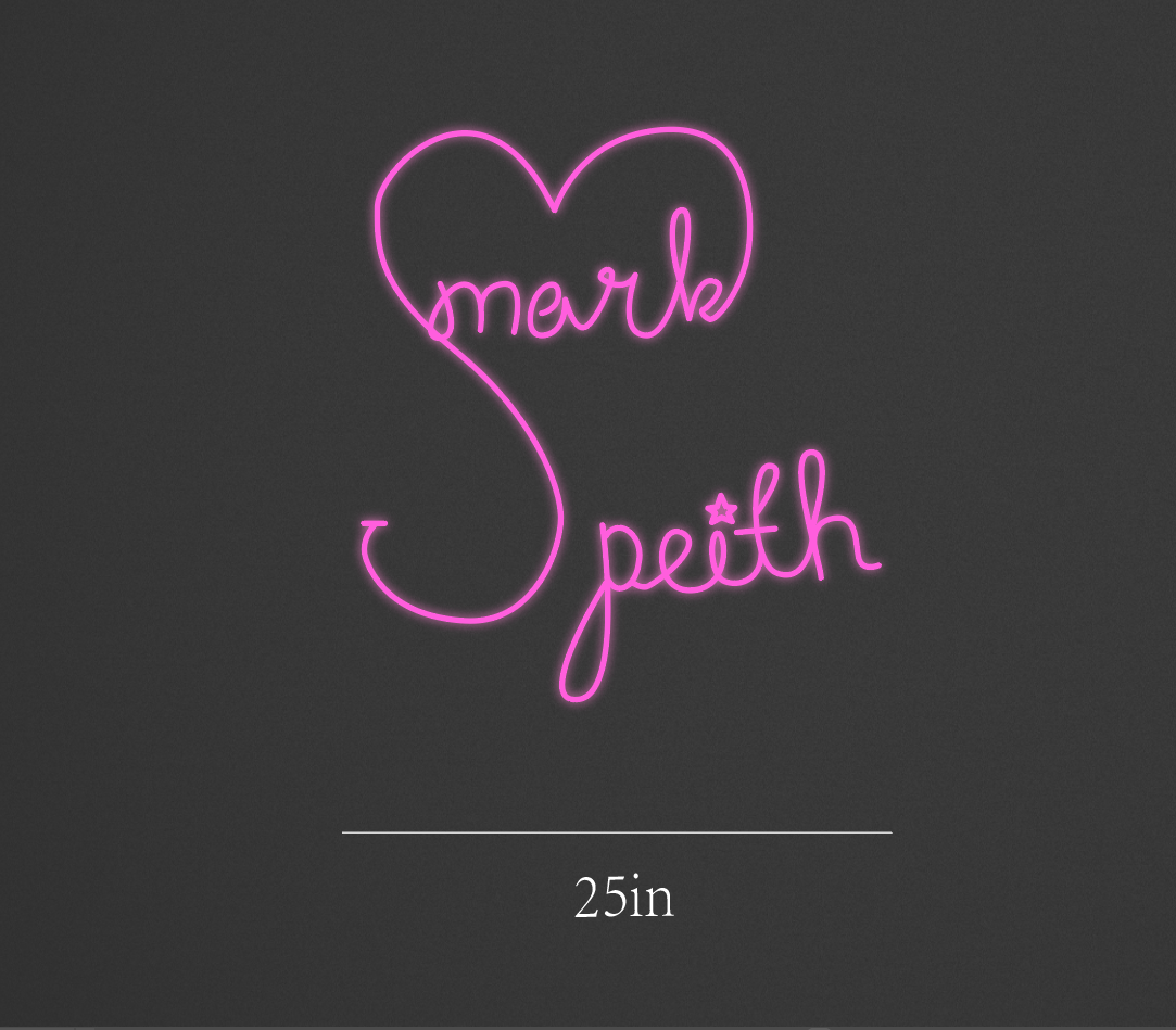 25Inch wide x 28Inch tall customized led neon sign inquiry