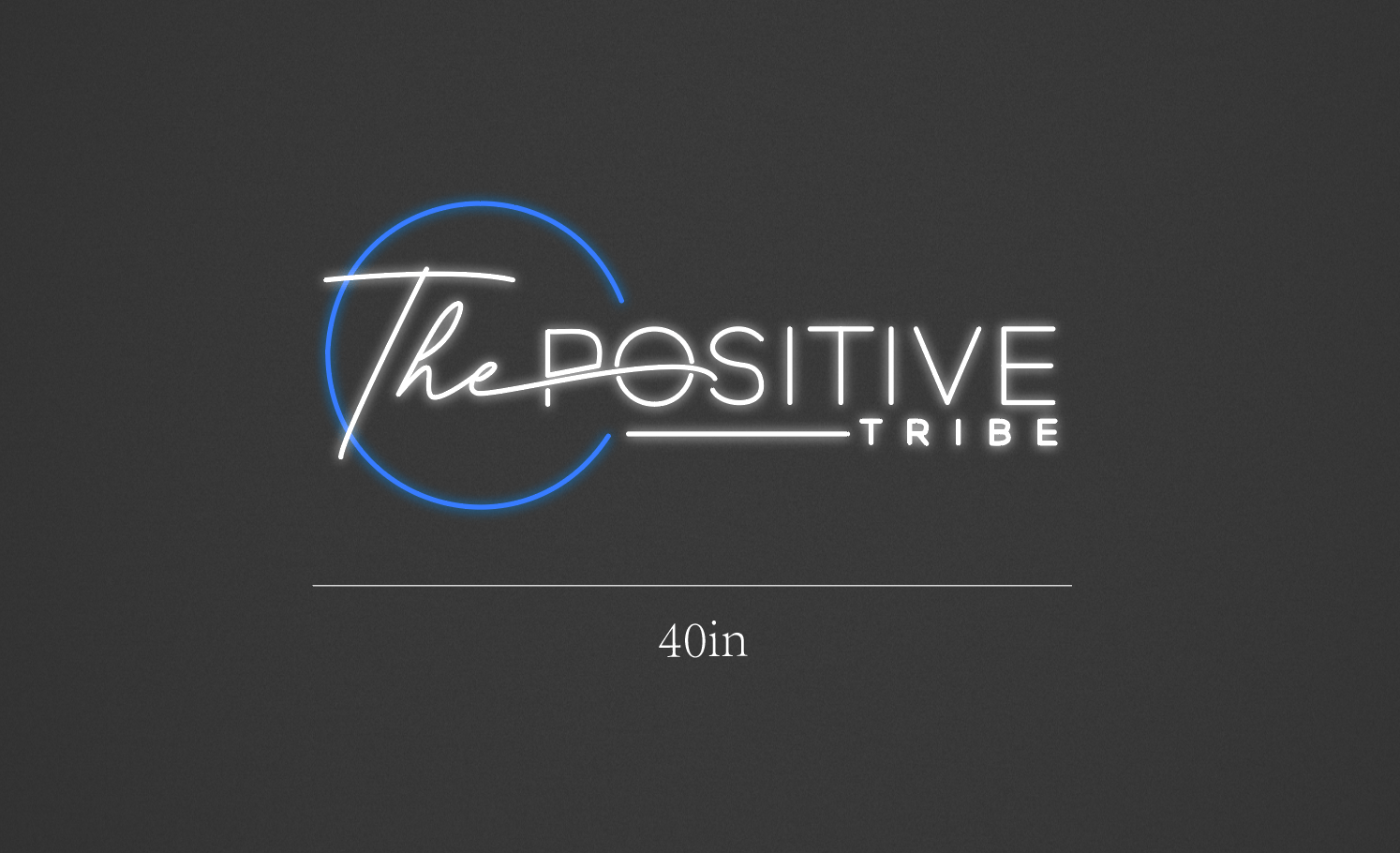 40inch wide x 18inch tall customized led neon sign inquiry