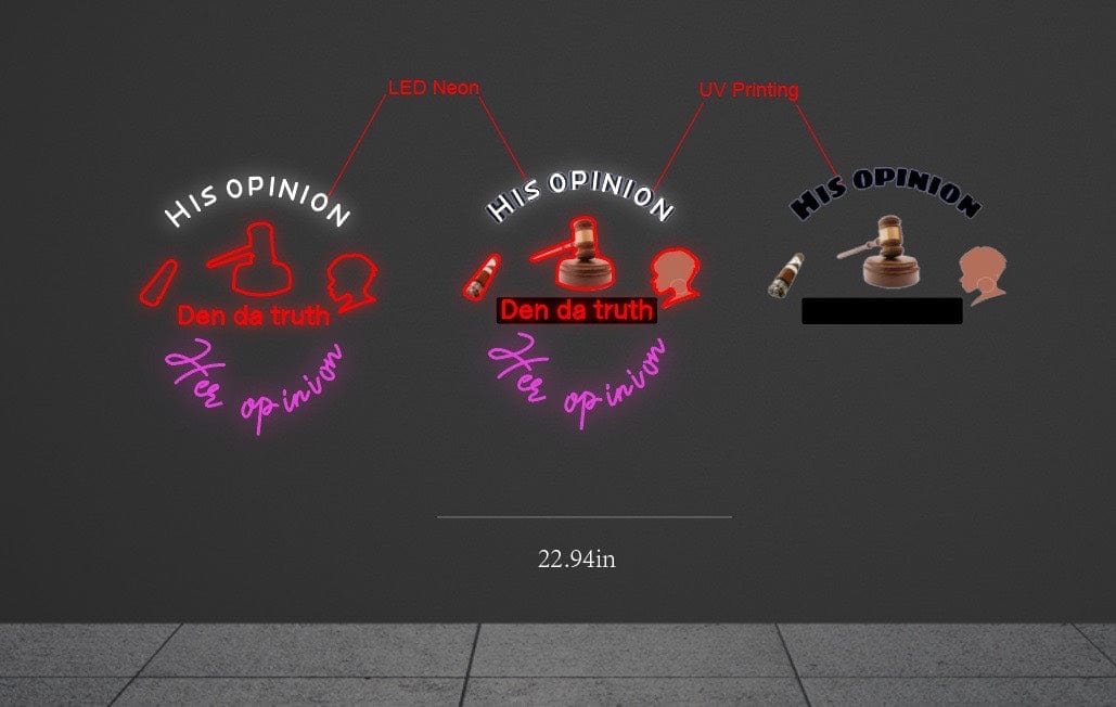 22.94Inchx 25Inch customized led neon sign inquiry