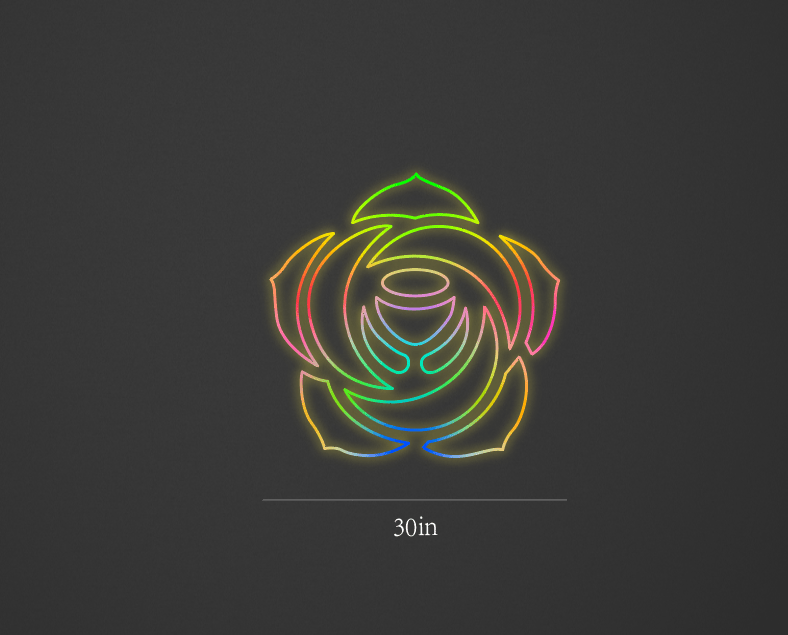 30inch wide x39inch tall customized led neon sign inquiry