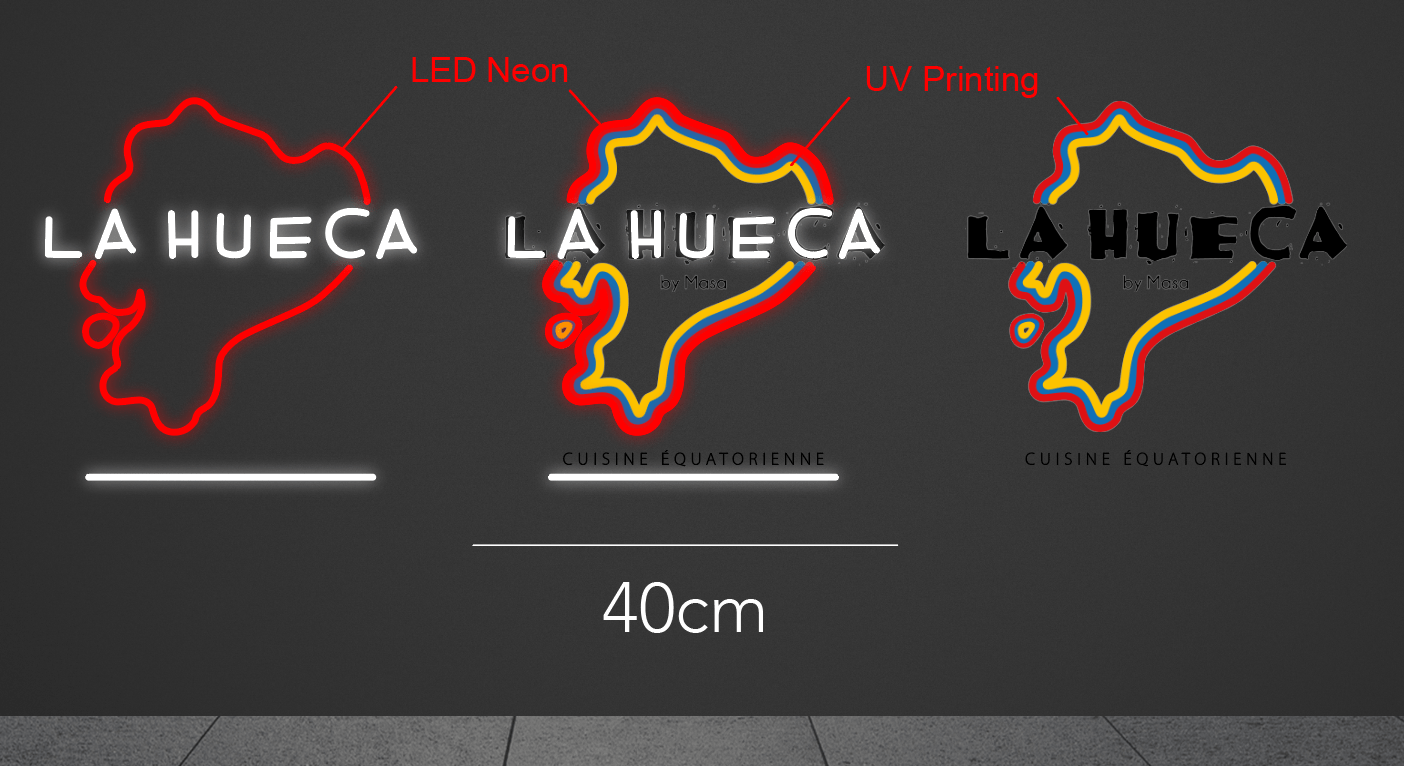 40cm wide x 40cm tall customized led neon sign inquiry