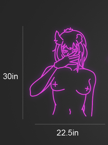 22.5Inch wide x 30Inch tall customized led neon sign inquiry design 1