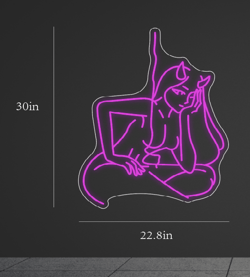 22.5Inch wide x 30Inch tall customized led neon sign inquiry design A