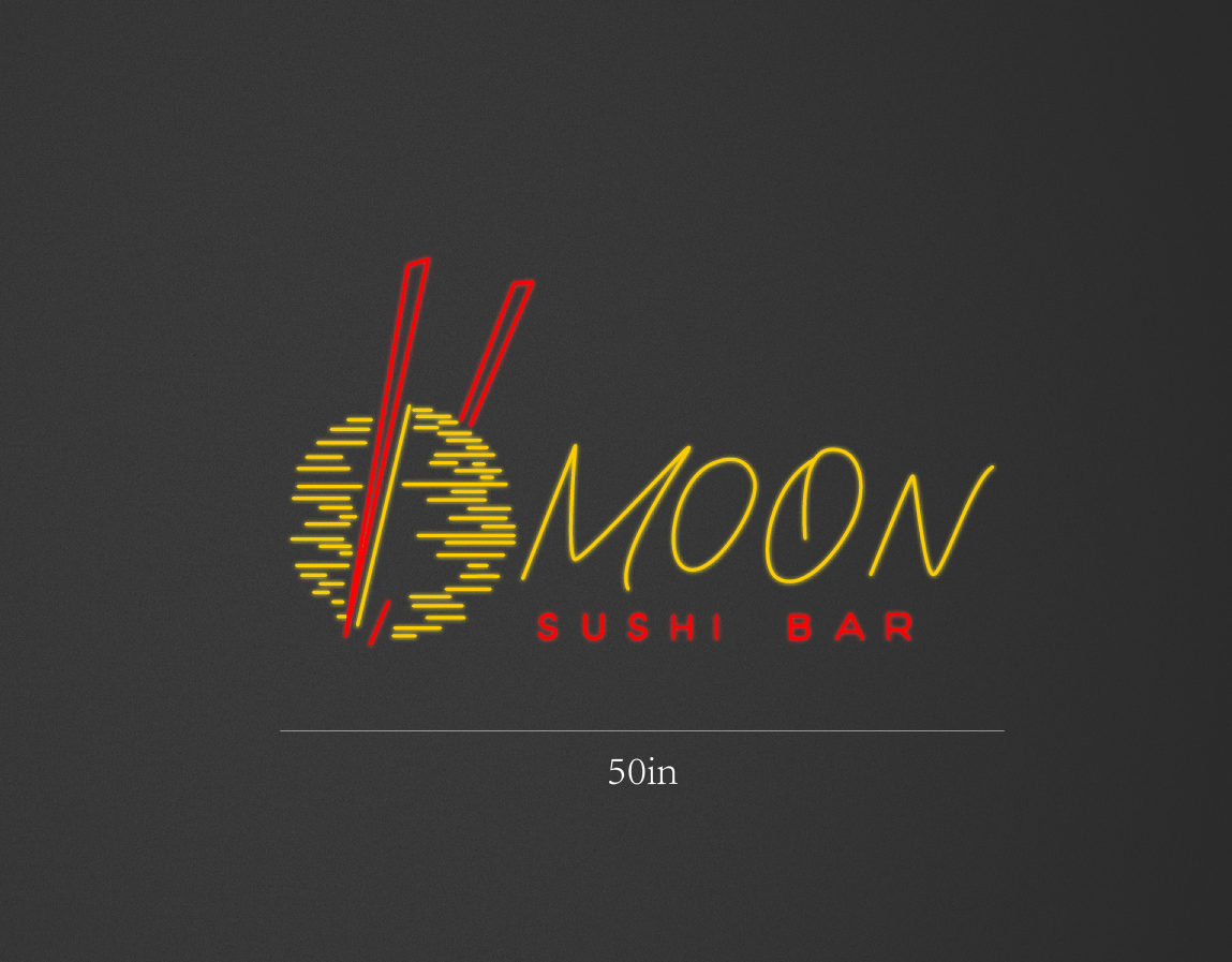 50inch wide x 28inch tall customized led neon sign inquiry