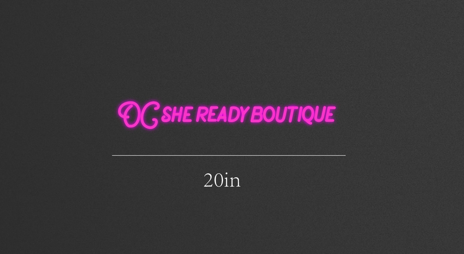 20inch wide x 4inch tall customized led neon sign inquiry