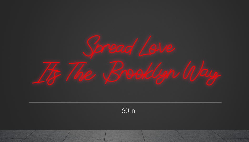 60Inch wide x 17Inch tall customized led neon sign inquiry