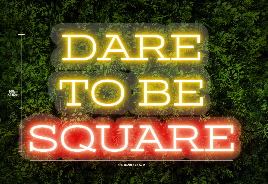 55.8in X 32.44in customized traditional neon sign inquiry
